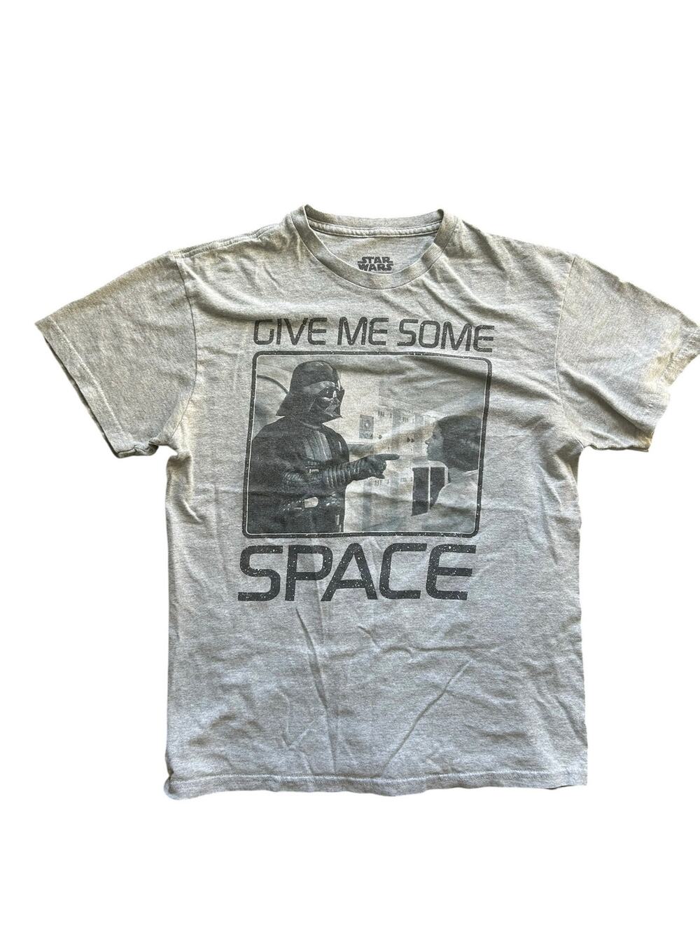 Star Wars Fifth Sun Graphic T-Shirt Gray "Give Me Some Space" Size Medium